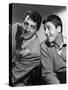 DEAN MARTIN AND JERRY LEWIS in the 50's, 1953: American comic team Dean Martin (L) and Jerry Lewis-null-Stretched Canvas