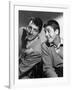 DEAN MARTIN AND JERRY LEWIS in the 50's, 1953: American comic team Dean Martin (L) and Jerry Lewis-null-Framed Photo