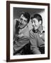 DEAN MARTIN AND JERRY LEWIS in the 50's, 1953: American comic team Dean Martin (L) and Jerry Lewis-null-Framed Photo