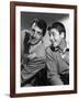 DEAN MARTIN AND JERRY LEWIS in the 50's, 1953: American comic team Dean Martin (L) and Jerry Lewis-null-Framed Photo