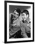 DEAN MARTIN AND JERRY LEWIS in the 50's, 1953: American comic team Dean Martin (L) and Jerry Lewis-null-Framed Photo