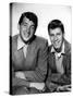 DEAN MARTIN AND JERRY LEWIS in the 50's (b/w photo)-null-Stretched Canvas