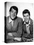 DEAN MARTIN AND JERRY LEWIS in the 50's (b/w photo)-null-Stretched Canvas