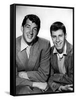 DEAN MARTIN AND JERRY LEWIS in the 50's (b/w photo)-null-Framed Stretched Canvas