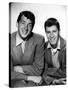 DEAN MARTIN AND JERRY LEWIS in the 50's (b/w photo)-null-Stretched Canvas