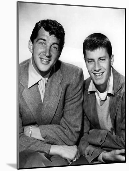 DEAN MARTIN AND JERRY LEWIS in the 50's (b/w photo)-null-Mounted Photo