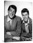 DEAN MARTIN AND JERRY LEWIS in the 50's (b/w photo)-null-Stretched Canvas