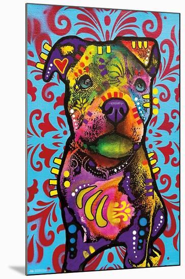Dean Russo - Pittie Pup-Trends International-Mounted Poster