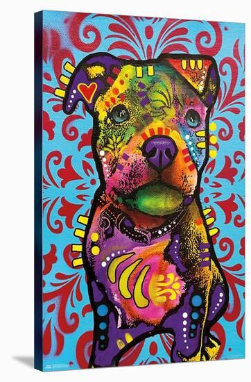 Dean Russo - Pittie Pup-Trends International-Stretched Canvas