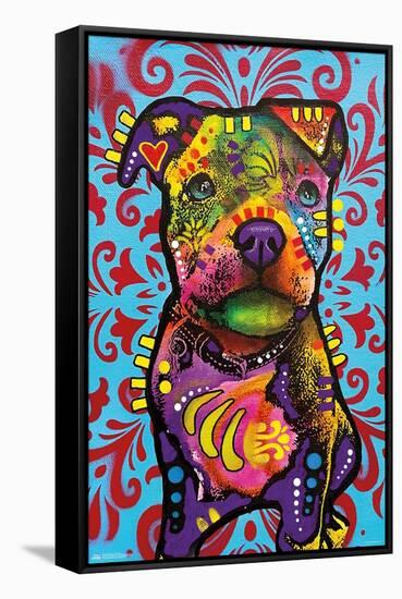 Dean Russo - Pittie Pup-Trends International-Framed Stretched Canvas