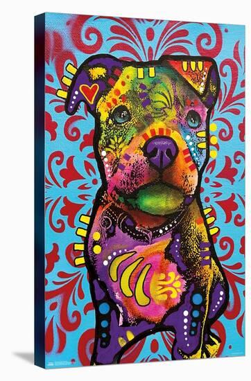 Dean Russo - Pittie Pup-Trends International-Stretched Canvas