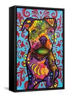 Dean Russo - Pittie Pup-Trends International-Framed Stretched Canvas