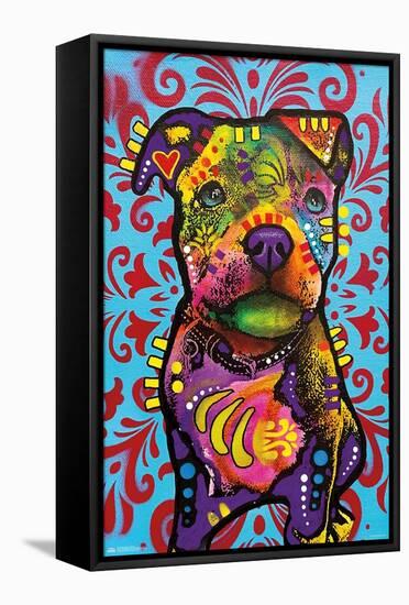 Dean Russo - Pittie Pup-Trends International-Framed Stretched Canvas