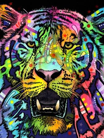 Animal Lion Tigre Trippy Tapisserie Art Tenture Murale Couverture Poster 