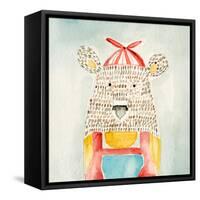 Deanie Beanie Bear-Natalie Timbrook-Framed Stretched Canvas