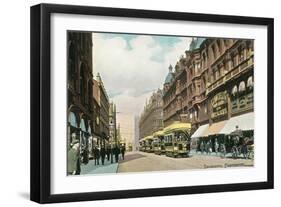 Deansgate, Manchester, England-null-Framed Art Print