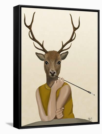 Dear Audrey-Fab Funky-Framed Stretched Canvas