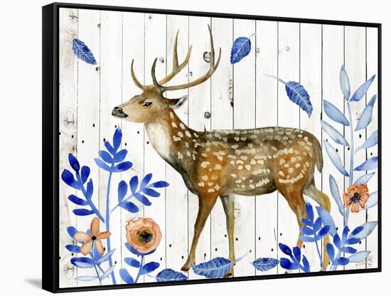 Dear Deer II-Melissa Wang-Framed Stretched Canvas