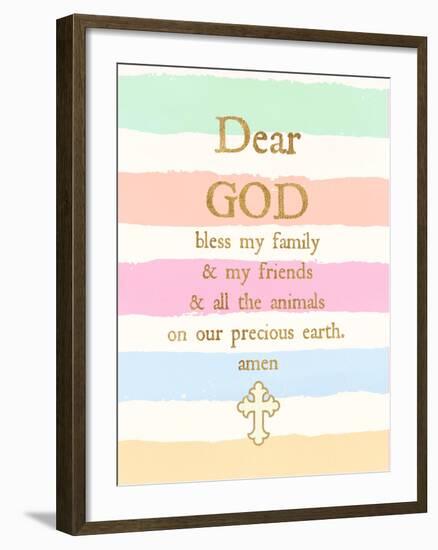 Dear God-Bella Dos Santos-Framed Art Print