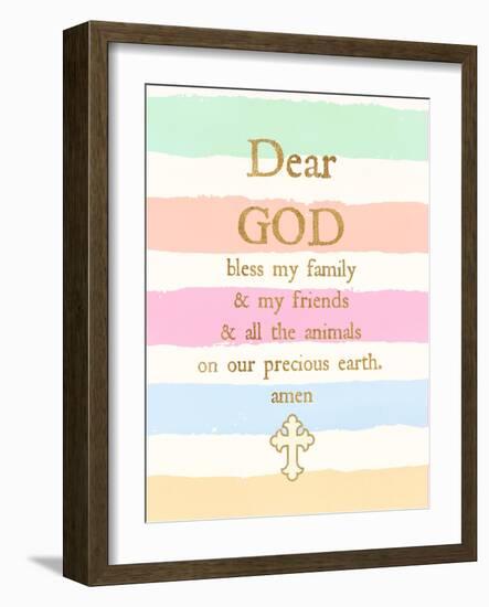 Dear God-Bella Dos Santos-Framed Art Print