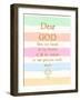 Dear God-Bella Dos Santos-Framed Art Print