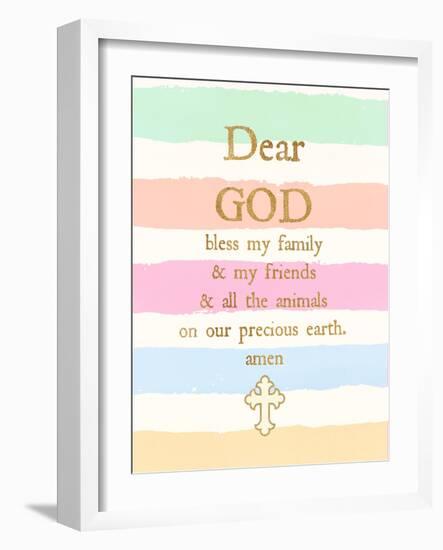 Dear God-Bella Dos Santos-Framed Art Print