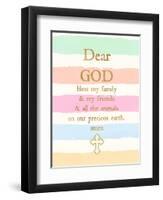 Dear God-Bella Dos Santos-Framed Art Print