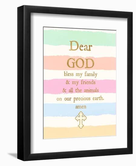 Dear God-Bella Dos Santos-Framed Art Print