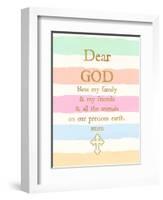 Dear God-Bella Dos Santos-Framed Art Print