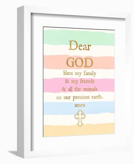 Dear God-Bella Dos Santos-Framed Art Print