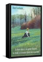 Dear Graduate, Victorian Lady Picking Flowers-null-Framed Stretched Canvas