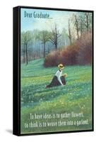 Dear Graduate, Victorian Lady Picking Flowers-null-Framed Stretched Canvas