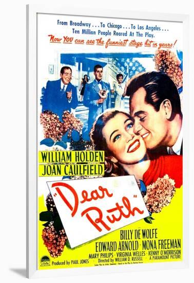 Dear Ruth, US poster, Joan Caulfield, William Holden, 1947-null-Framed Art Print