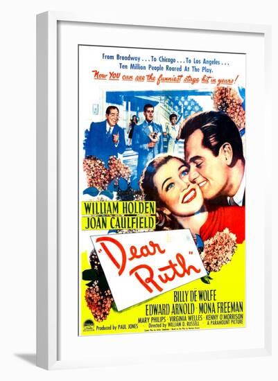 Dear Ruth, US poster, Joan Caulfield, William Holden, 1947-null-Framed Art Print