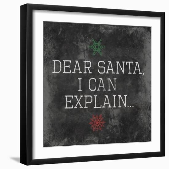 Dear Santa Explain-Jace Grey-Framed Art Print