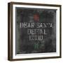 Dear Santa Good-Jace Grey-Framed Art Print