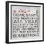 Dear Santa Nevermind Note-Jace Grey-Framed Art Print