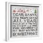 Dear Santa Nevermind Note-Jace Grey-Framed Art Print