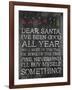 Dear Santa Nevermind-Jace Grey-Framed Art Print