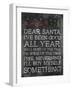 Dear Santa Nevermind-Jace Grey-Framed Art Print