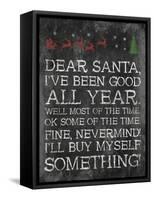 Dear Santa Nevermind-Jace Grey-Framed Stretched Canvas