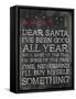Dear Santa Nevermind-Jace Grey-Framed Stretched Canvas