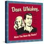 Dear Whiskey-Retrospoofs-Stretched Canvas