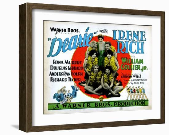 Dearie, Irene Rich, (Top Center), 1927-null-Framed Art Print