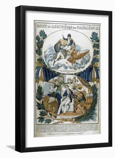 Death and Apotheosis of Napoleon Ii, 19th Century-null-Framed Giclee Print