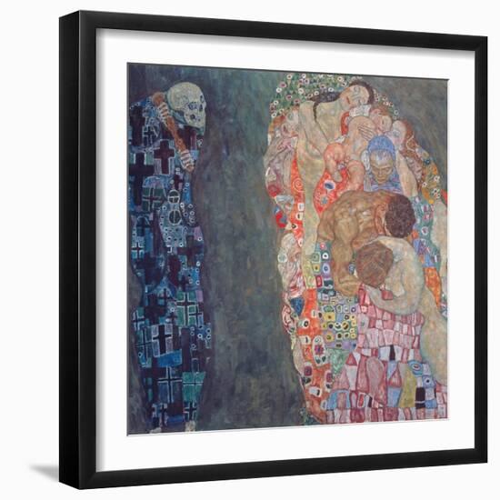 Death and Life, Completed in 1916-Gustav Klimt-Framed Giclee Print