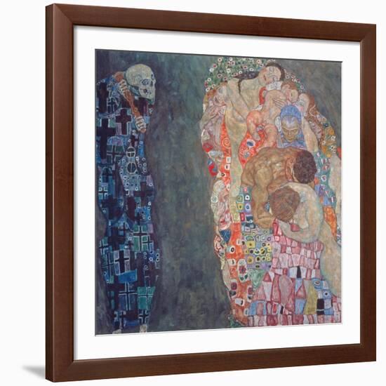 Death and Life, Completed in 1916-Gustav Klimt-Framed Giclee Print