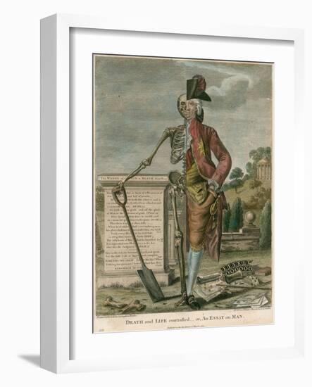 Death and Life Contrasted, Or, an Essay on Man-Robert Dighton-Framed Giclee Print