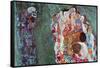Death and Life-Gustav Klimt-Framed Stretched Canvas