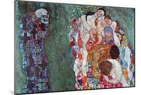 Death and Life-Gustav Klimt-Mounted Art Print